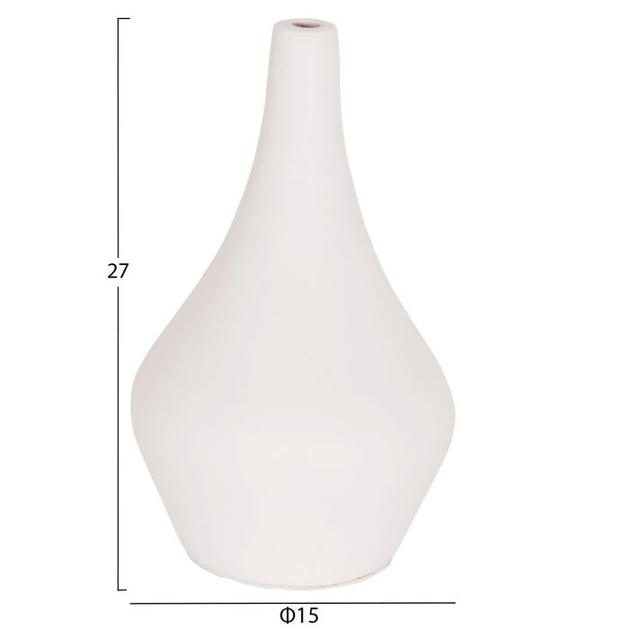 ΣΕΤ 3 ΕΠΙΤΡΑΠΕΖΙΑ ΔΙΑΚΟΣΜΗΤΙΚΑ ΒΑΖΑ DENI ΗΜ21141 FIBER CEMENT ΣΕ ΛΕΥΚΟ