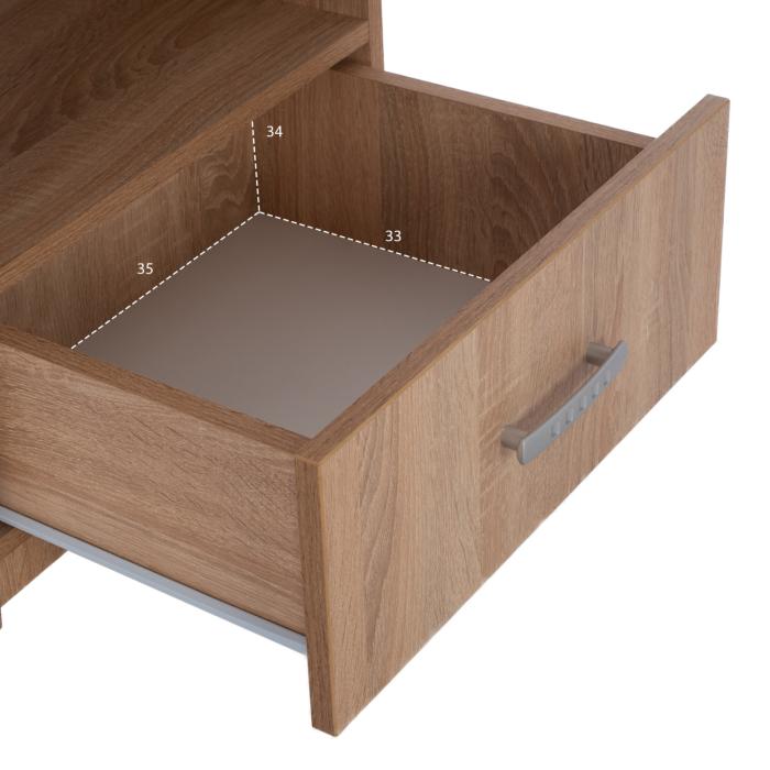 ΣΕΤ ΚΡΕΒΑΤΟΚΑΜΑΡΑΣ 6ΤΜΧ ADLER HM11759 ΜΕΛΑΜΙΝΗ SONAMA OAK-ΓΙΑ ΣΤΡΩΜΑ 160x200εκ