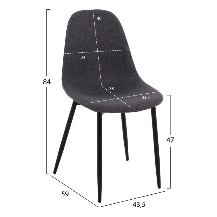 ΣΕΤ ΤΡΑΠΕΖΑΡΙΑΣ 5ΤΜΧ RAVEN HM21068.02 ΚΕΡΑΜΙΚΟ TOP ΜΑΥΡΟ ΜΑΡΜΑΡΟ--ΓΚΡΙ ΥΦΑΣΜΑ