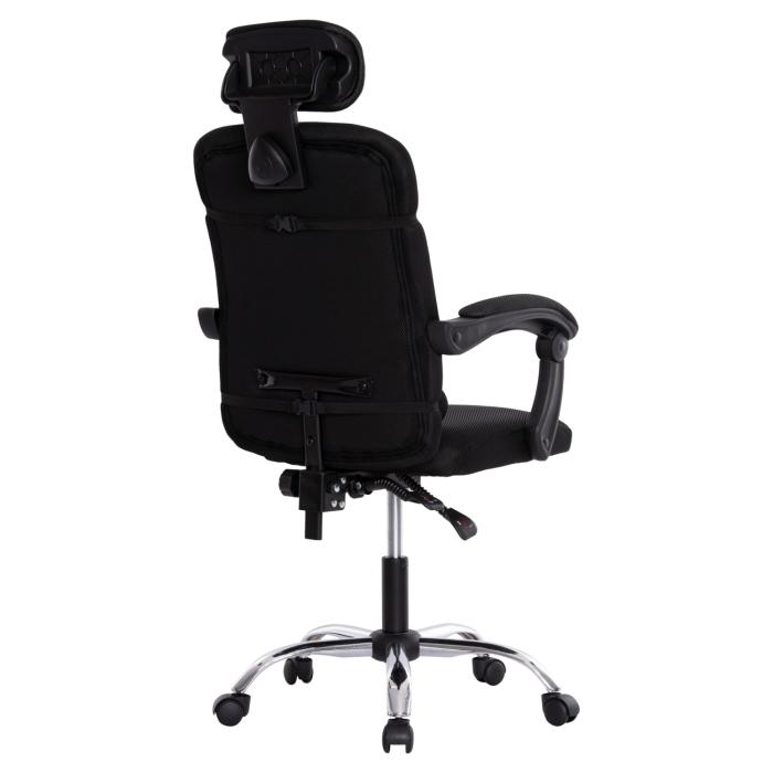 ΚΑΡΕΚΛΑ ΓΡΑΦΕΙΟΥ CRONER HM1196.01 ΜΑΥΡΟ MESH-ΜΕΤΑΛ.ΒΑΣΗ-NYLON ΣΚΕΛΕΤΟΣ 58x99x120Υεκ.