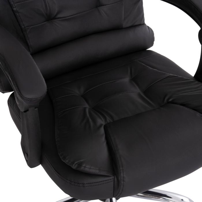 ΚΑΡΕΚΛΑ ΓΡΑΦΕΙΟΥ LAGOM HM1198 ΜΑΥΡO PVC-ΜΕΤΑΛ.ΒΑΣΗ-ΜΑΥΡΟ NYLON ΣΚΕΛΕΤΟΣ 60x70x104Υεκ