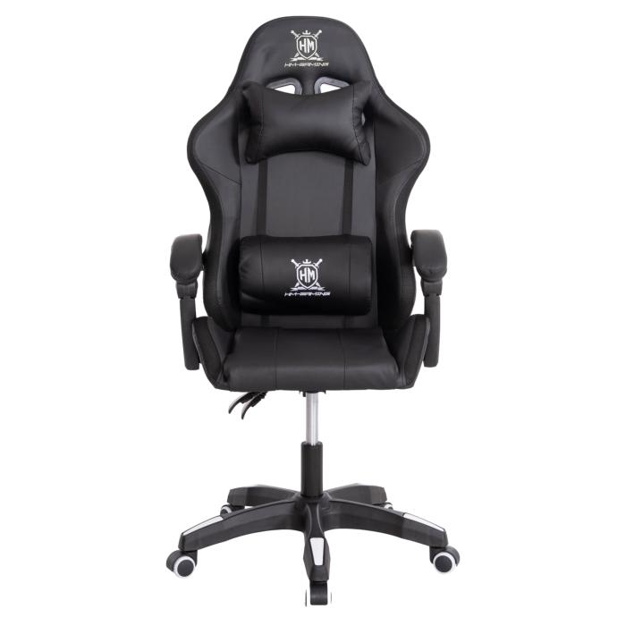 ΠΟΛΥΘΡΟΝΑ GAMING DARREN HM1203.04 ΜΑΥΡΟ-ΛΕΥΚΟ PVC & NYLON 58.5x100x120Υεκ.