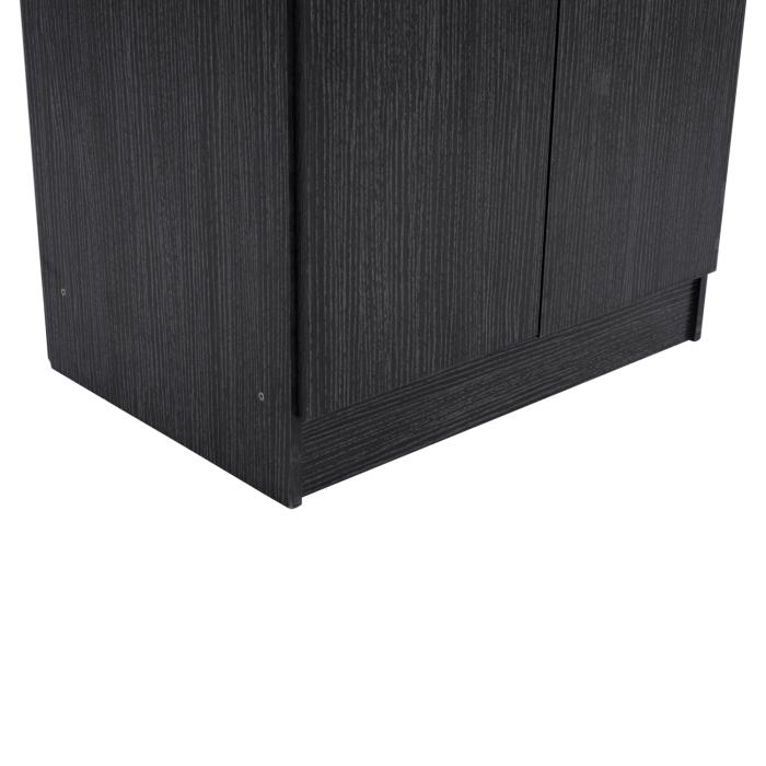 ΠΑΠΟΥΤΣΟΘΗΚΗ ΞΥΛΙΝΗ DAYANNA ΜΕ 6 ΡΑΦΙΑ 60X43X180.5εκ. ZEBRANO HM2379.01