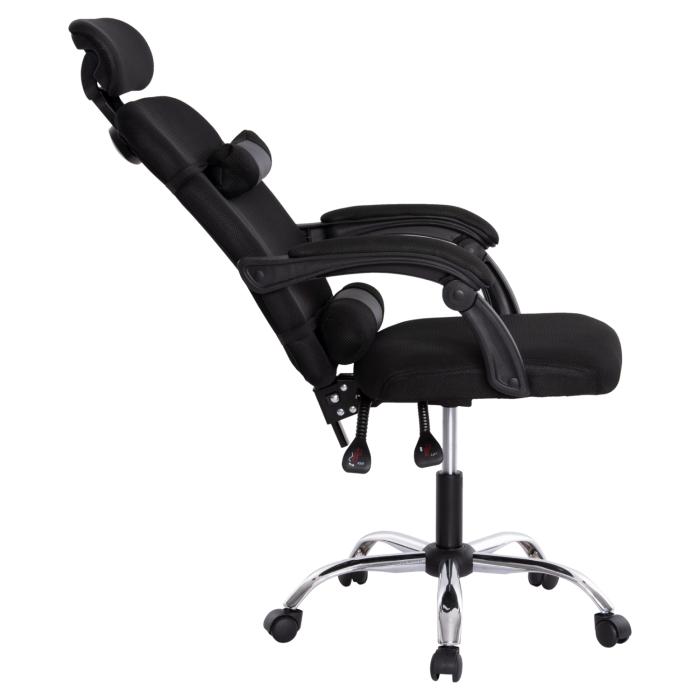 ΚΑΡΕΚΛΑ ΓΡΑΦΕΙΟΥ CRONER HM1196.01 ΜΑΥΡΟ MESH-ΜΕΤΑΛ.ΒΑΣΗ-NYLON ΣΚΕΛΕΤΟΣ 58x99x120Υεκ.