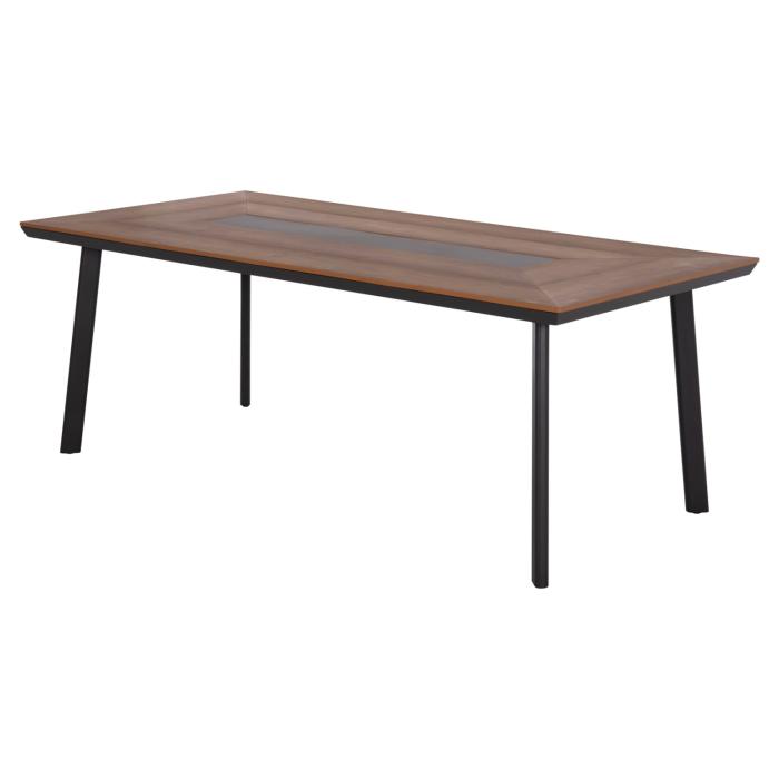 ΤΡΑΠΕΖΙ ΑΛΟΥΜΙΝΙΟΥ TABER ΜΕ POLYWOOD 200X100 ΓΚΡΙ HM5131.12