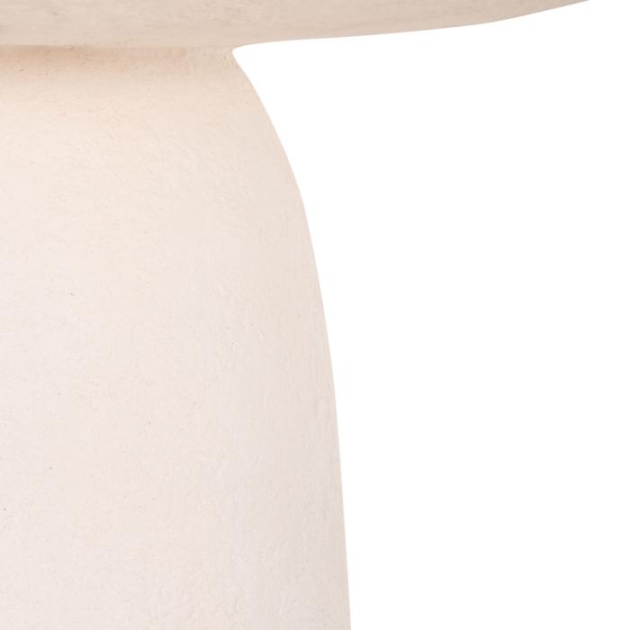 ΤΡΑΠΕΖΙ ΤΡΑΠΕΖΑΡΙΑΣ ΣΤΡΟΓΓΥΛΟ SEPPO HM18154.02 FIBER CEMENT ΛΕΥΚΟ--Φ119,5x75,5Υεκ.