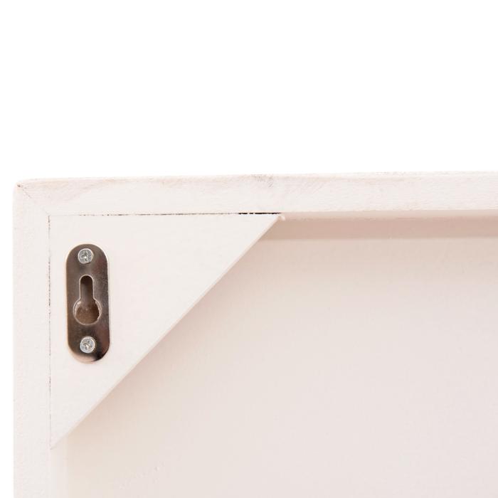 ΠΙΝΑΚΑΣ ΤΕΤΡΑΓΩΝΟΣ ΣΕΙΡΑ SANTORINI HM4516 MDF ΣΕ ΥΠΟΛΕΥΚΟ ΧΡΩΜΑ 80x4,5(πάχος)x80Υεκ.