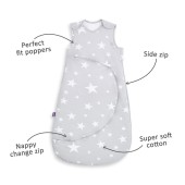 SnuzPouch Υπνόσακος Χειμωνιάτικος 2.5 tog 0-6 μηνών White Stars - pigibebe.gr
