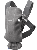 BabyBjorn Μάρσιπος Mini 3D Jersey - Dark Grey - pigibebe.gr