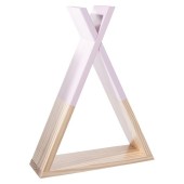 Ξύλινο Ράφι Newborn Tipi Natural - Pink - pigibebe.gr