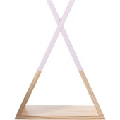 Ξύλινο Ράφι Newborn Tipi Natural - Pink - pigibebe.gr