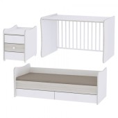 Lorelli Κούνια Μετατρεπόμενο Κρεβάτι Maxi Plus - White Artwood - pigibebe.gr