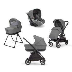 Inglesina Electa Quattro με Darwin Chelsea Grey Chassis Total Black