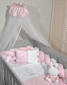 Miffy Σετ Κούνιας 7τμχ 100×140 - Ροζ