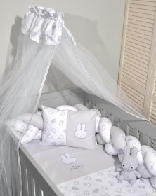 Miffy Σετ Κούνιας 7τμχ 100×140 - Γκρι