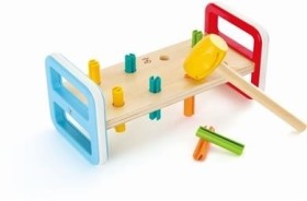 Hape Early Explorer Ξύλινο Σετ Σφηνώματα Rainbow Pounder 