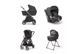 Inglesina Electa Quattro με Darwin Upper Black Chassis Iridium Black