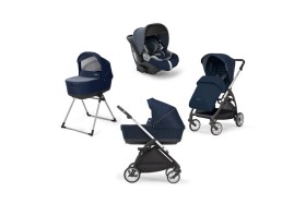 Inglesina Electa Quattro με Darwin Soho Blue Chassis Silver Black