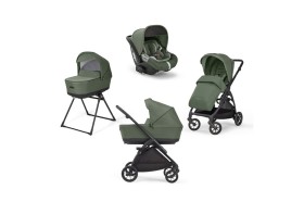 Inglesina Electa Quattro με Darwin Tribeca Green Chassis Total Black