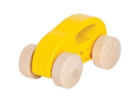 Hape Ξυλινα Little Auto Μικρό  Αυτοκινητακι Yellow (E0057A)