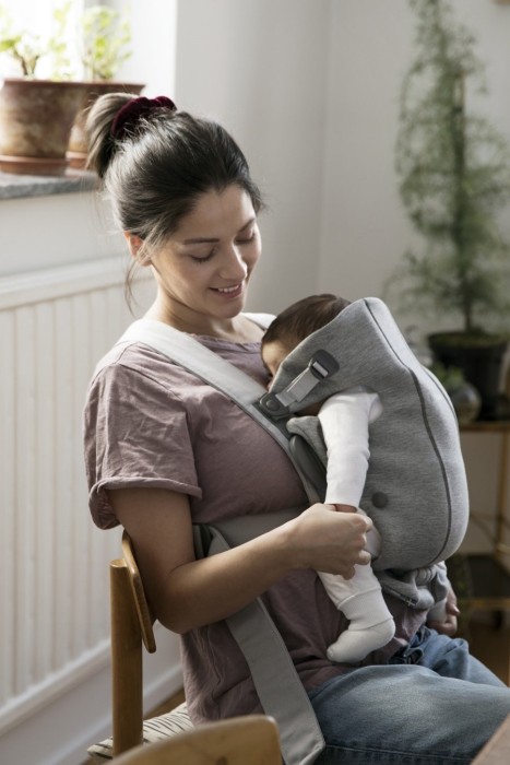 BabyBjorn μάρσιπος Mini 3D Jersey, Light Grey