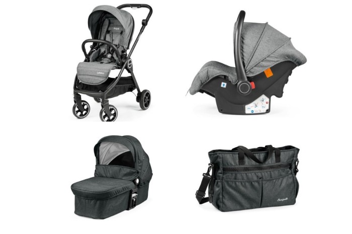 Peg Perego Πολυκαρότσι Burigotto Leblon Light Grey