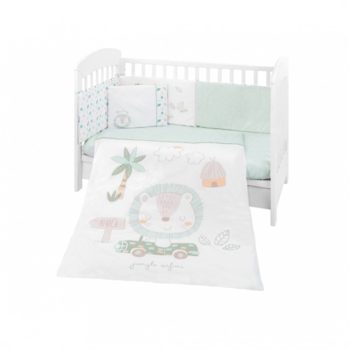 Προίκα μωρού 6 τεμαχίων Kikkaboo 70X140 - Jungle King