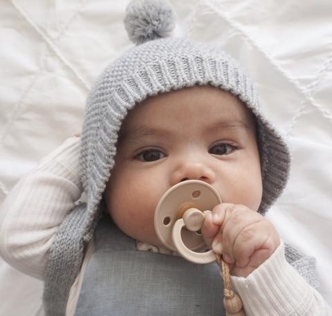 BiBS Πιπίλες 2τμχ Καουτσούκ 6-18m Sunshine / Violet Sky No2