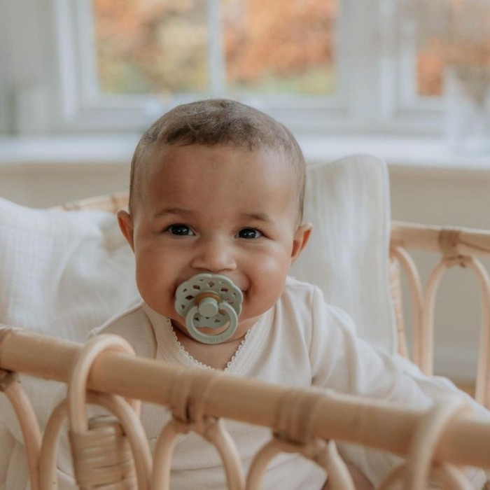BiBS Πιπίλες 2τμχ Boheme Καουτσούκ 6-18m Vanilla/Dark Oak No 2
