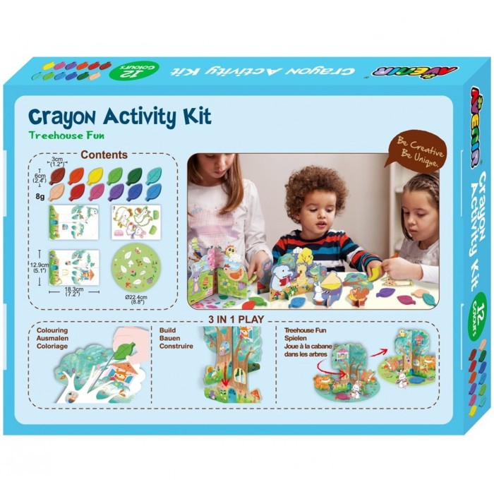 Avenir - Κουτί με 12 Κραγιόν Crayon Activity Treehouse