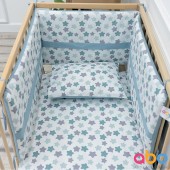 Abo Σετ προίκας 3 τμχ 70x140 - Blue Stars - pigibebe.gr