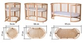 Ingvart Βρεφικό Κρεβάτι Smart Bed 9 σε 1 - Oak - pigibebe.gr