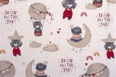 Dimcol Σετ Σεντόνια Λίκνου 3τμχ 80x110 - Reach the stars 190 Beige - pigibebe.gr