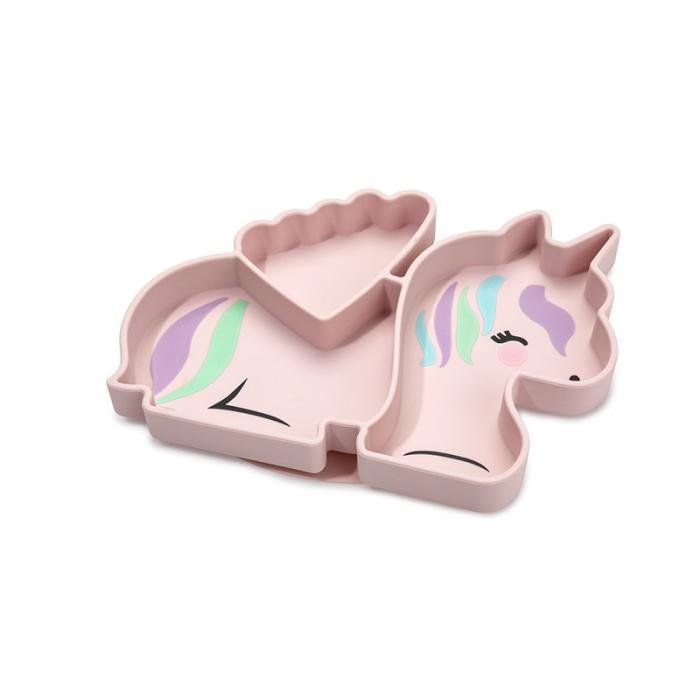 Melii Πιάτο Σιλικόνης με Βεντούζα - Unicorn