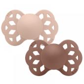 Bibs Πιπίλα Σιλικόνης Σετ 2τμχ Infinity Symmetrical  0-6m - pigibebe.gr