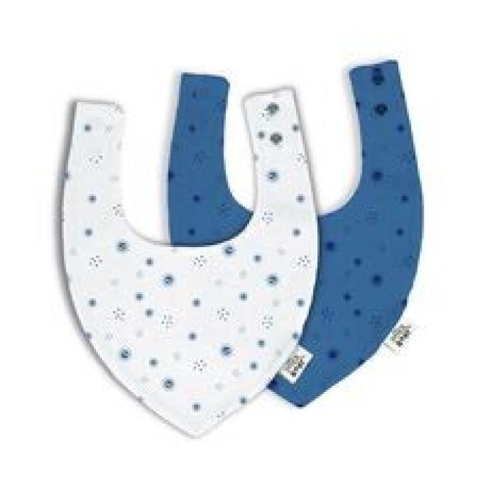 Interbaby Σαλιάρα Bandana Σετ 2 Τεμ Duendes Del Polvo Blue