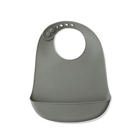 Interbaby Σαλιάρα Σιλικόνης Grey SI002-76