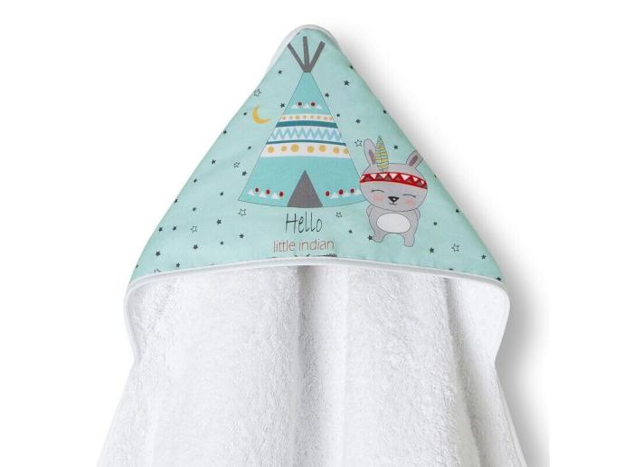 Interbaby Tipi Oso Μπουρνούζι Κάπα White/Green