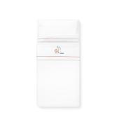 Interbaby Leon Σεντόνια Λlκνου 50×80 Σετ 3 Τεμ White/Orange