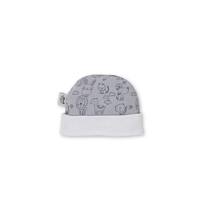 Interbaby Animalitos Σετ Δώρου 4 τμχ (0-6 μηνών) Grey