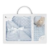 Interbaby Bear Κουβέρτα Αγκαλιάς 80X110 &amp; Dou Dou Blue