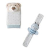 Interbaby Bear Σετ 4 Τμχ Καλτσάκια &amp; Περικάρπια Κουδουνίστρες Blue