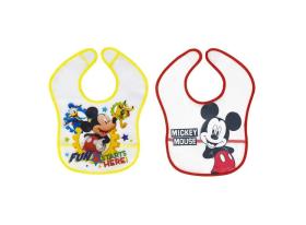 Interbaby Disney Σαλιάρα Πλαστική Τύπωμα Σετ 2 Τεμ MK-BIBPACK2-2-20