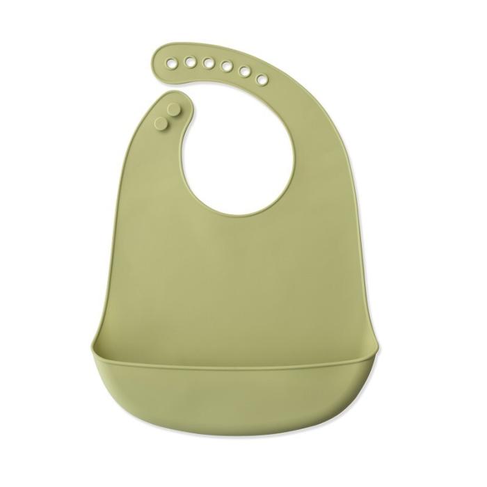 Interbaby Σαλιάρα Σιλικόνης Olive Green SI002-74