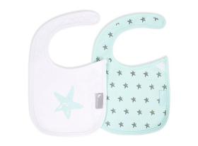 Interbaby Σαλιάρα Velcro Σετ 2 Τεμ Estrellas Green 00311-03