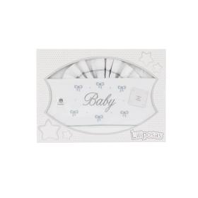 Ιnterbaby My Baby Σεντόνια Λίκνου Σετ 3 Τεμ 50×80 Grey