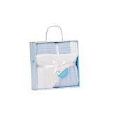 Interbaby Bee Nest-Lamb Κουβέρτα Αγκαλιάς 80X110 Blue