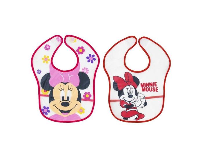 Interbaby Disney Σαλιάρα Πλαστική Τύπωμα Σετ 2 Τεμ MN-BIBPACK2-2-20