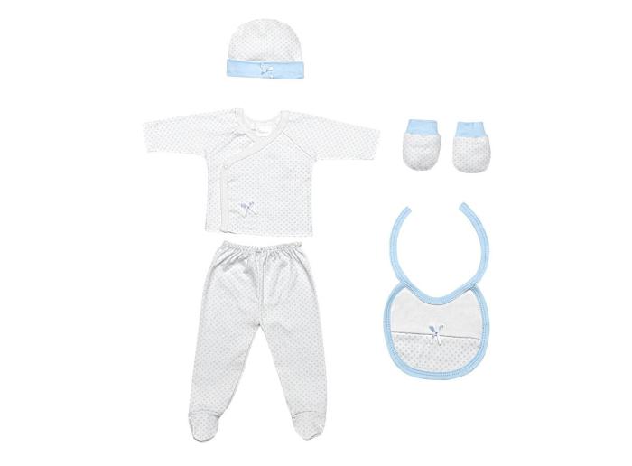 Interbaby Σετ Δώρου 4 τμχ (0-6 μηνών) Blue SET02-01