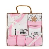 Interbaby I Love Mama-Papa Σετ Δώρου 4 τμχ (0-6 μηνών) Pink